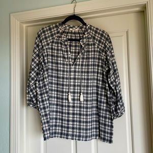 Madewell “peasant “ style blouse.